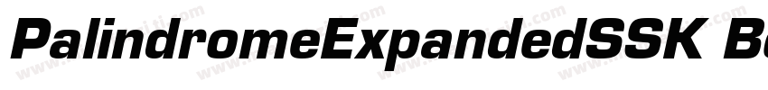 PalindromeExpandedSSK Bold字体转换